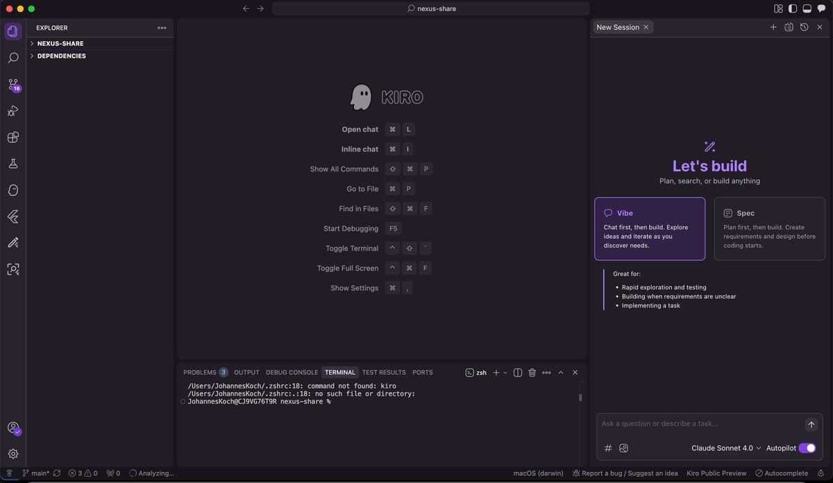 Kiro - AWS's Agentic AI IDE: The good, the bad and the ugly end of august 2025