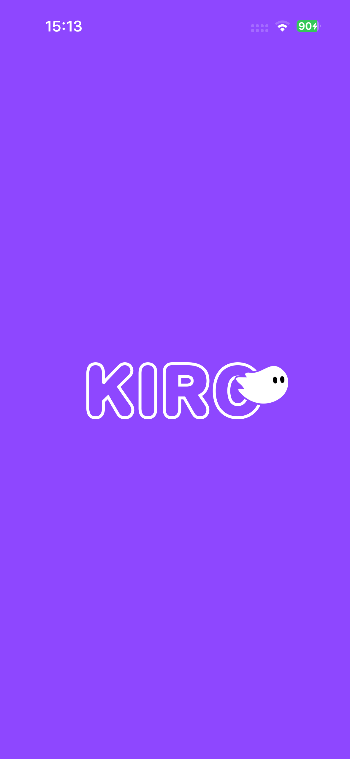 Kiro Mobile iOS app - session list